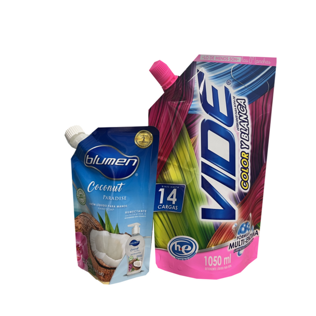 Spout Pouch pour d&eacute;tergent