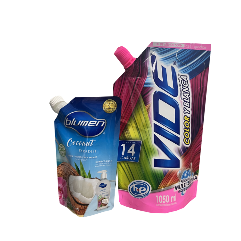 Spout Pouch pour d&eacute;tergent