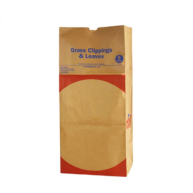 Sac en papier &agrave; feuilles
