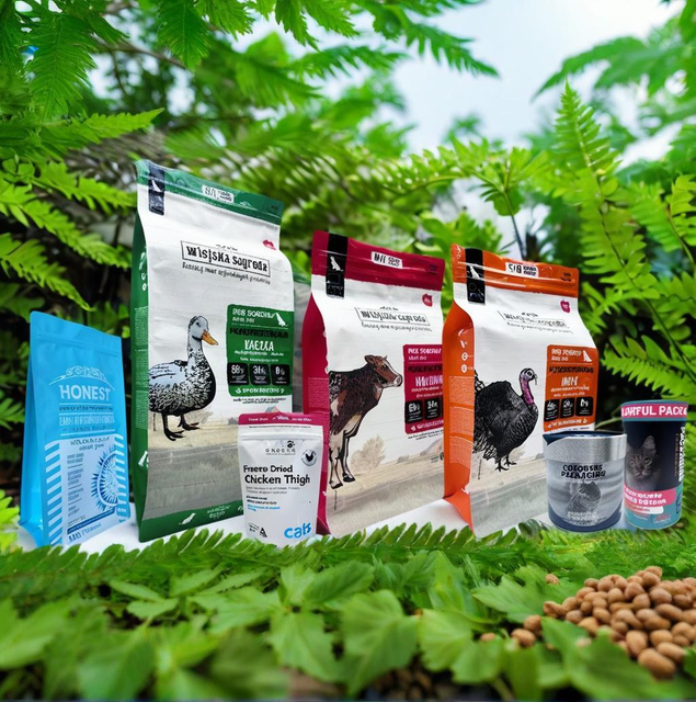 Sacs quadrics pour la nourriture pour animaux de compagnie