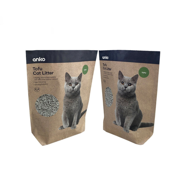 Sac en papier de liti&egrave;re pour chats
